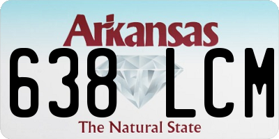 AR license plate 638LCM