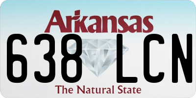 AR license plate 638LCN