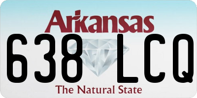 AR license plate 638LCQ