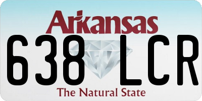 AR license plate 638LCR