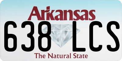 AR license plate 638LCS