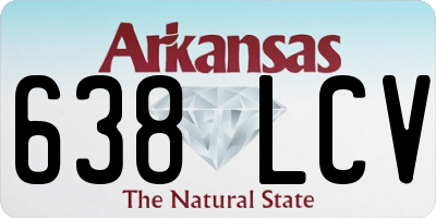 AR license plate 638LCV