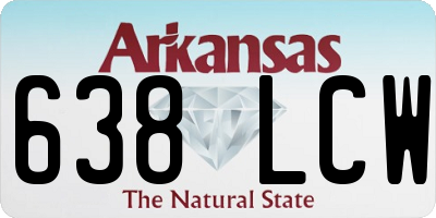 AR license plate 638LCW