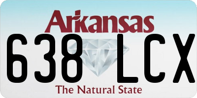 AR license plate 638LCX