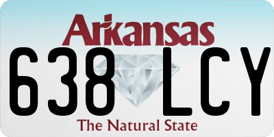 AR license plate 638LCY