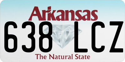 AR license plate 638LCZ
