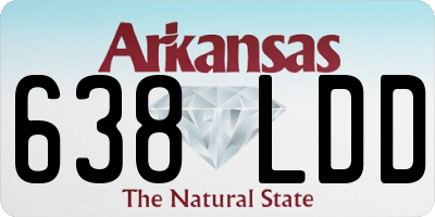 AR license plate 638LDD