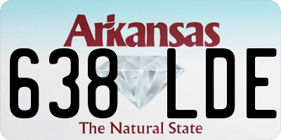 AR license plate 638LDE