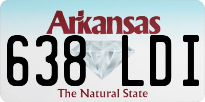 AR license plate 638LDI