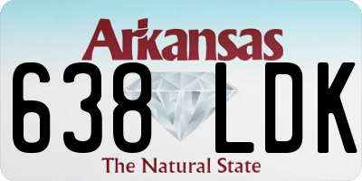 AR license plate 638LDK