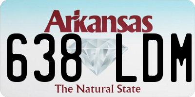 AR license plate 638LDM