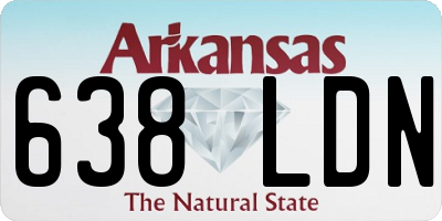 AR license plate 638LDN