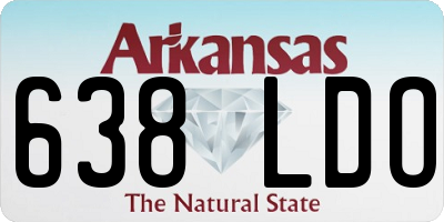 AR license plate 638LDO