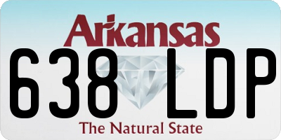 AR license plate 638LDP