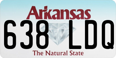 AR license plate 638LDQ