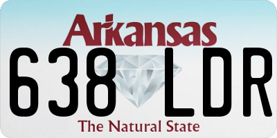 AR license plate 638LDR