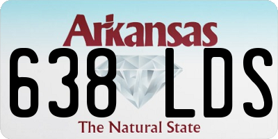 AR license plate 638LDS