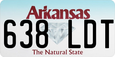 AR license plate 638LDT