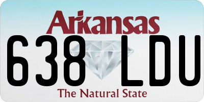 AR license plate 638LDU