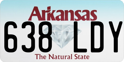 AR license plate 638LDY