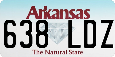 AR license plate 638LDZ