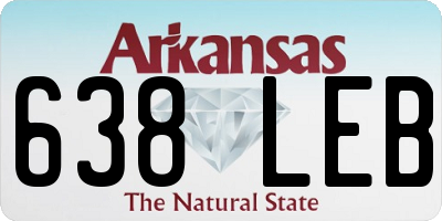 AR license plate 638LEB