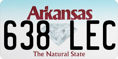 AR license plate 638LEC