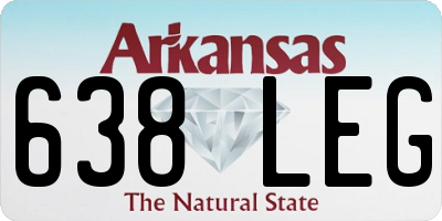 AR license plate 638LEG
