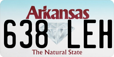 AR license plate 638LEH
