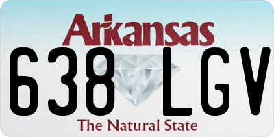 AR license plate 638LGV