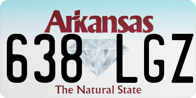 AR license plate 638LGZ