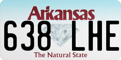 AR license plate 638LHE