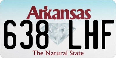 AR license plate 638LHF