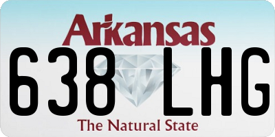 AR license plate 638LHG