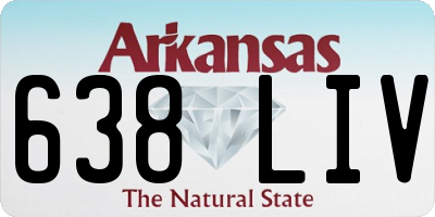 AR license plate 638LIV