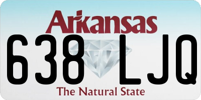 AR license plate 638LJQ