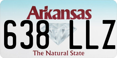 AR license plate 638LLZ