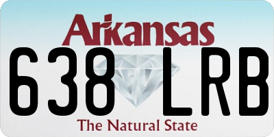 AR license plate 638LRB