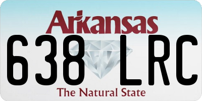 AR license plate 638LRC