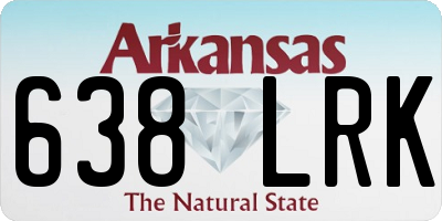 AR license plate 638LRK