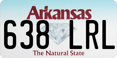 AR license plate 638LRL