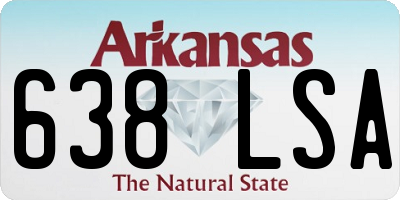 AR license plate 638LSA
