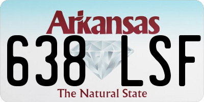 AR license plate 638LSF
