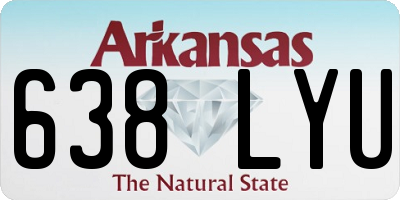 AR license plate 638LYU