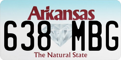 AR license plate 638MBG