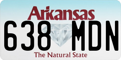 AR license plate 638MDN