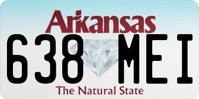 AR license plate 638MEI