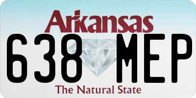 AR license plate 638MEP