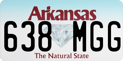 AR license plate 638MGG
