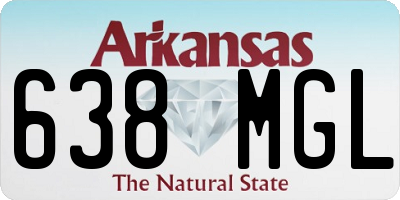 AR license plate 638MGL